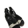 Sandalo pelle zeppa donna Black - T38003 -<Mjus Sale