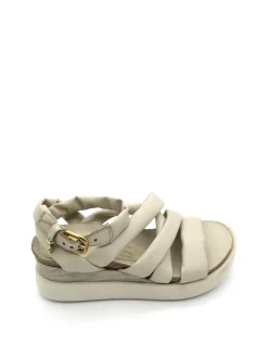 Sandalo pelle zeppa donna Cappuccino - T18001 -<Mjus Clearance