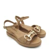 Sandalo pelle Zeppa Grano - ES2105X -<Elvio Zanon Online