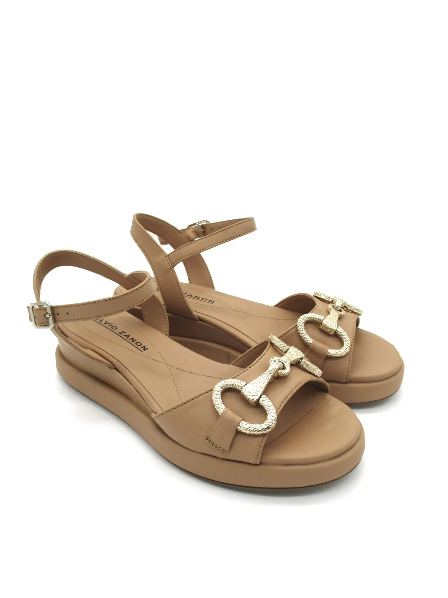 Sandalo pelle Zeppa Grano - ES2105X -<Elvio Zanon Online