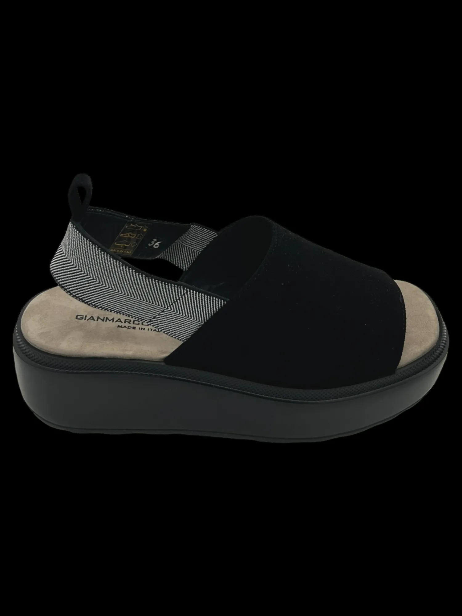 Sandalo zeppa donna camoscio Fly - 1901 -<Gianmarco Sorelli Discount