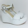 Sandalo zeppa donna K19 Bianco<Strategia Discount