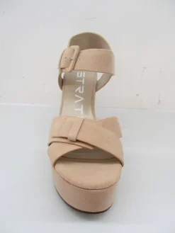 Sandalo zeppa donna W29 cipria<Strategia Discount