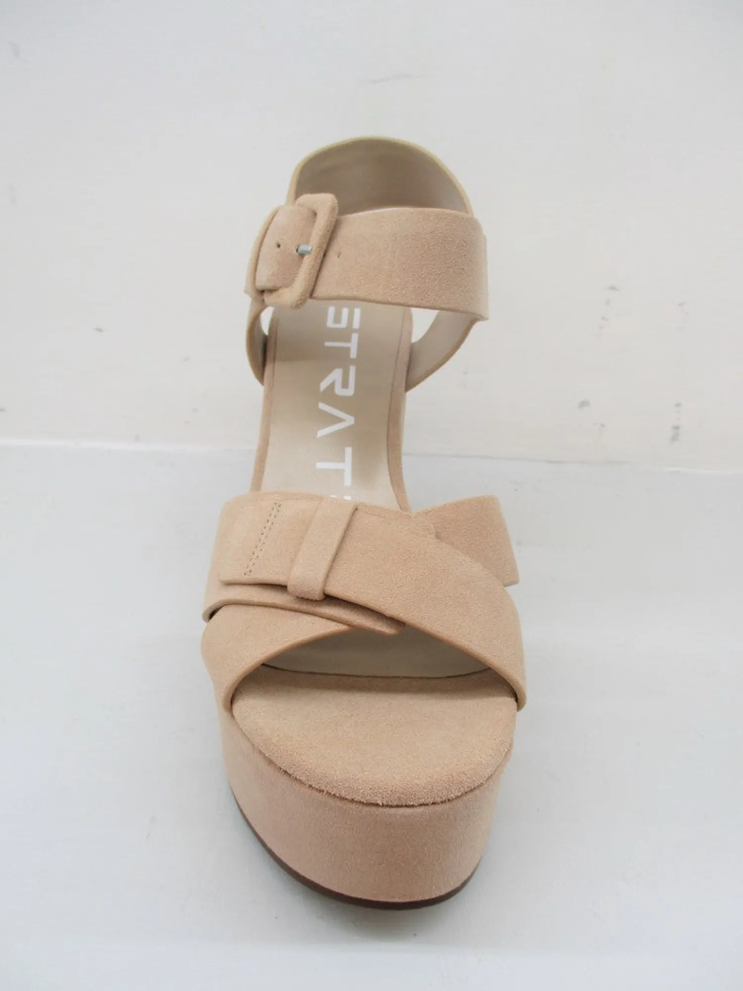 Sandalo zeppa donna W29 cipria<Strategia Discount