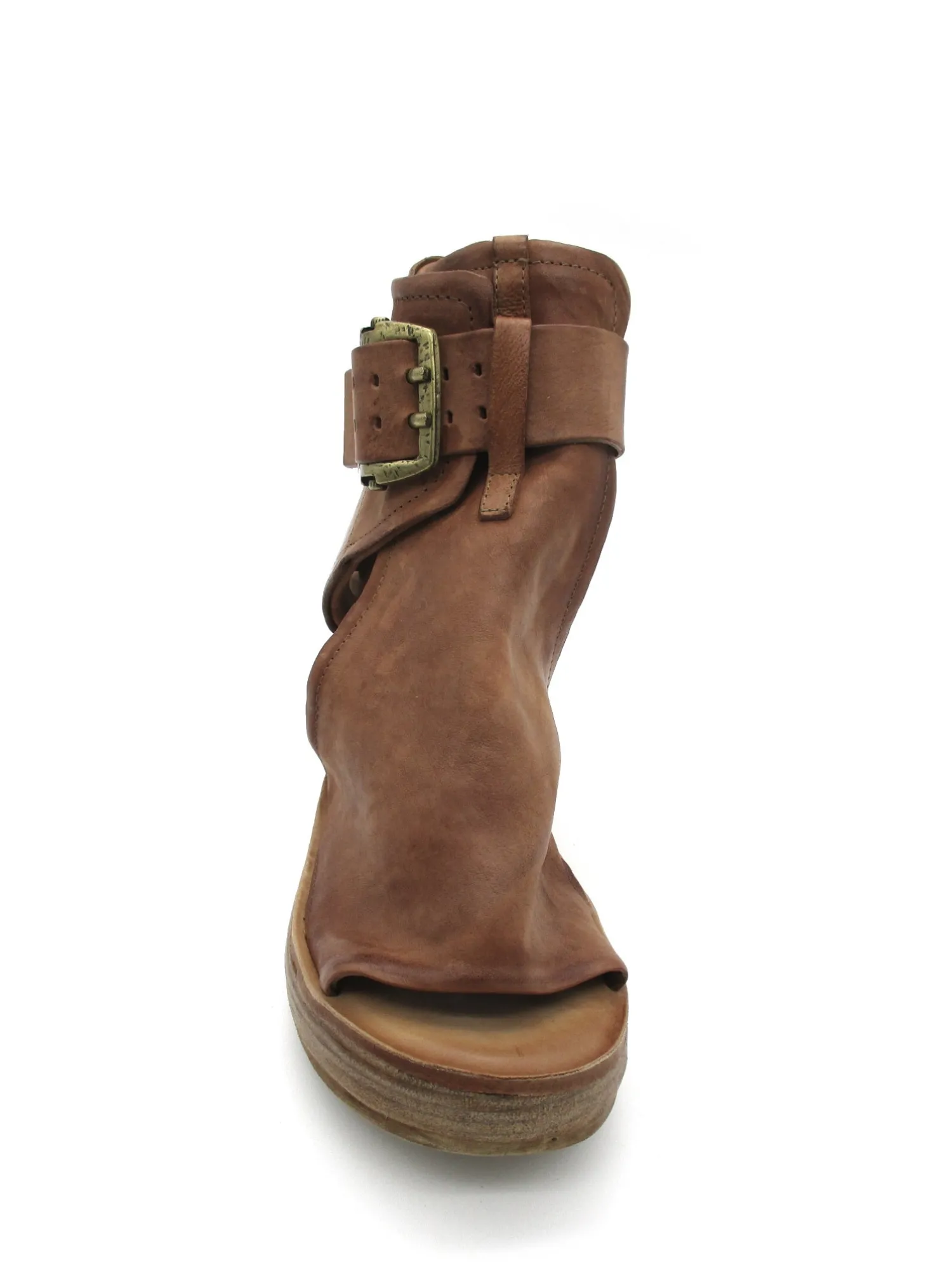 Sandalo zeppa in pelle donna -528036-<AS98 Online