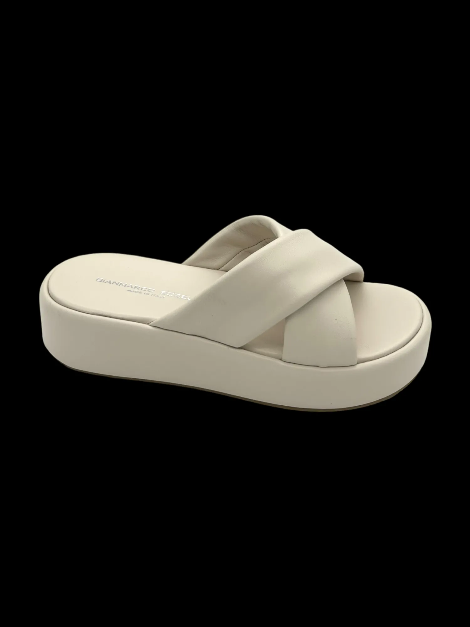 Sandalo zeppa pelle donna Yury Softy Milk - 2246 -<Gianmarco Sorelli Discount