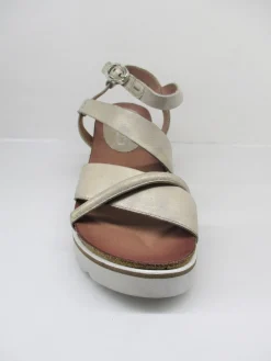 Sandalo zeppa pelle donna 221029 beige<Mjus Sale
