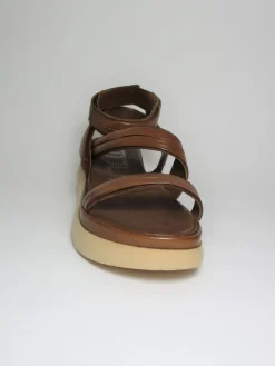 Sandalo zeppa pelle donna M38010 cuoio<Mjus Clearance