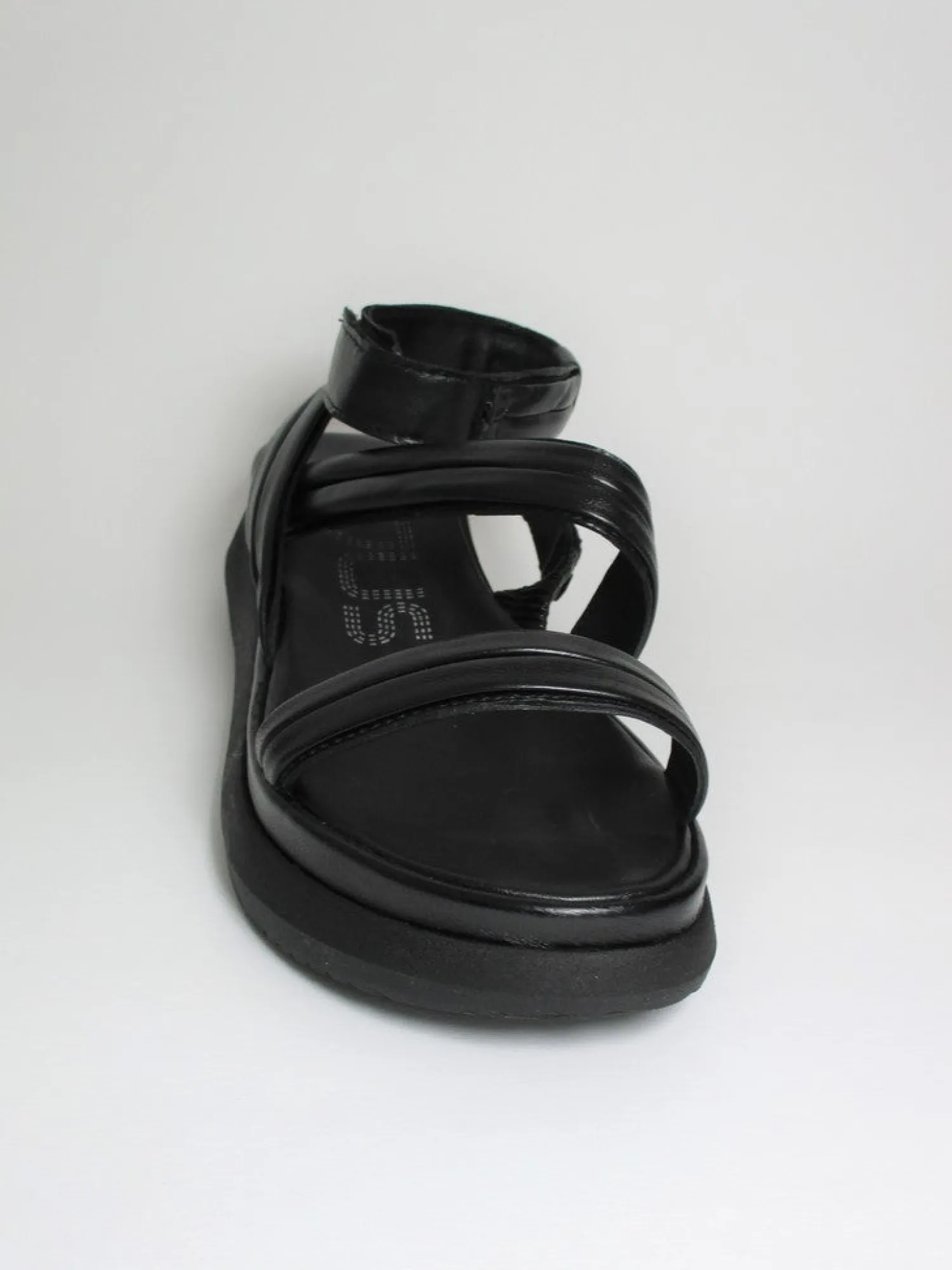 Sandalo zeppa pelle donna M38010 nero<Mjus Best