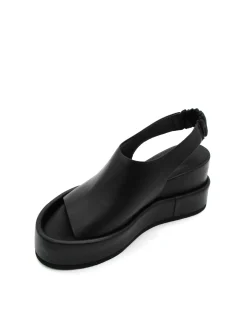 Sandalo zeppa pelle donna - L03 -<Strategia Clearance
