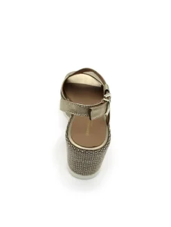 Sandalo zeppa pelle donna Laminato Wash - 2158 -<Gianmarco Sorelli Outlet