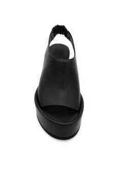 Sandalo zeppa pelle donna - L03 -<Strategia Clearance