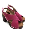 Sandalo zoccolo camoscio donna Valery - 8513 -<Valery Calzature Sale