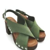 Sandalo zoccolo camoscio donna Valery bosco - 8513 -<Valery Calzature Sale