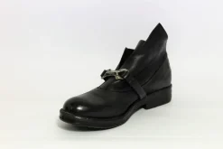 Scarpa pelle donna 207156 nero<AS98 New