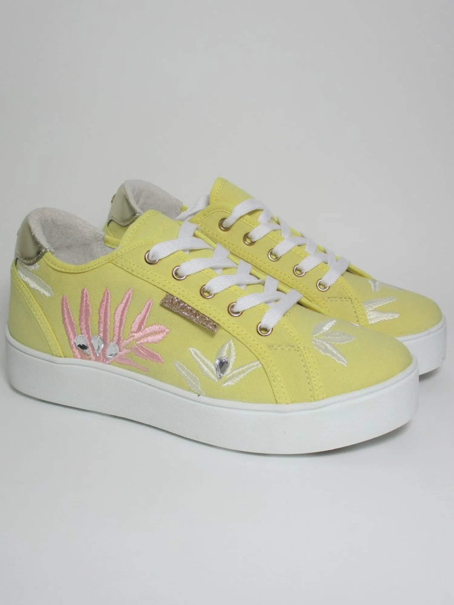 Sneaker donna SUKI Giallo<Apepazza Clearance