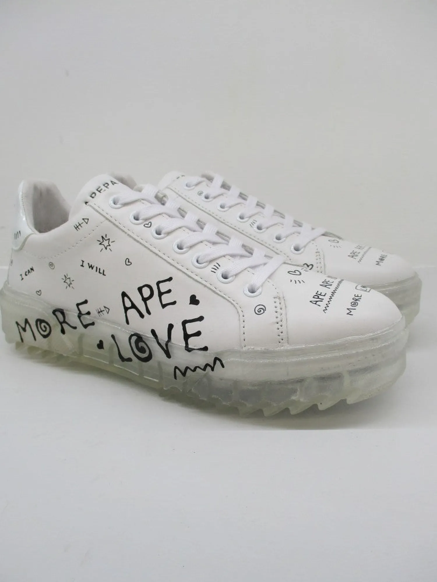 Sneaker in pelle donna HALMA bianca<Apepazza Best