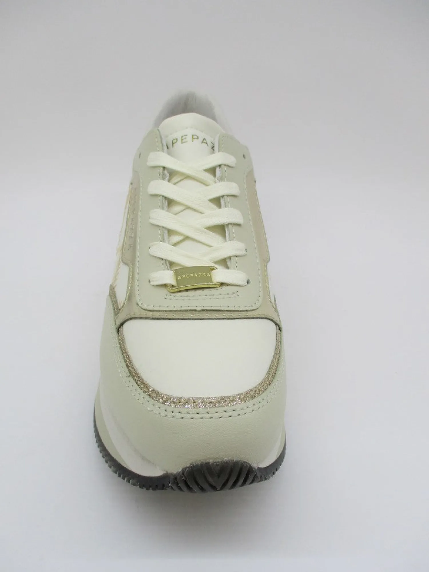 Sneaker in pelle donna ROCHELLE panna<Apepazza Outlet