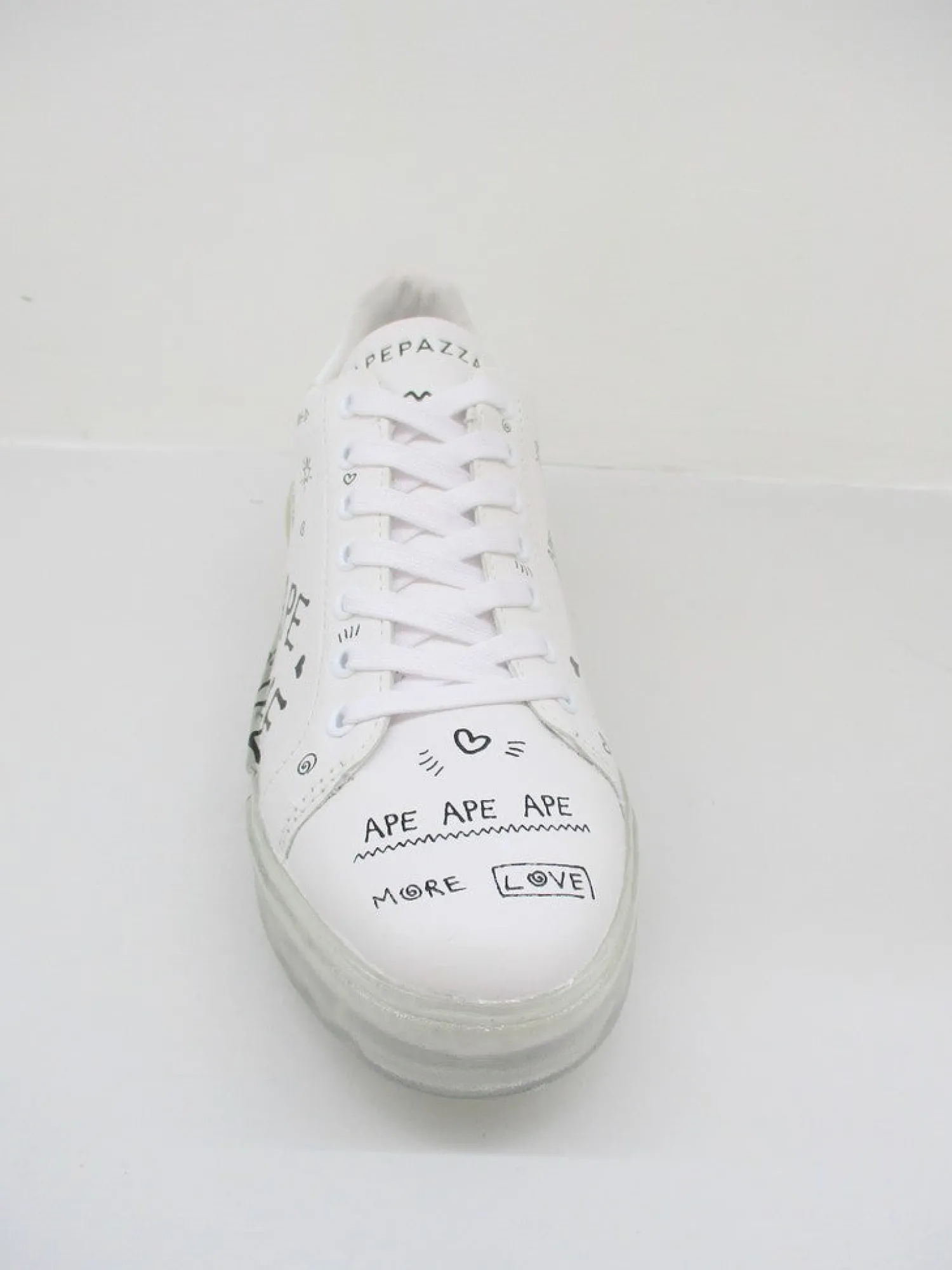 Sneaker in pelle donna HALMA bianca<Apepazza Best