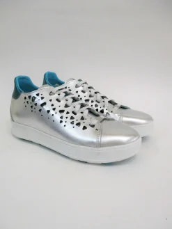 Sneaker pelle donna SMW14 sadie argento<Apepazza Fashion