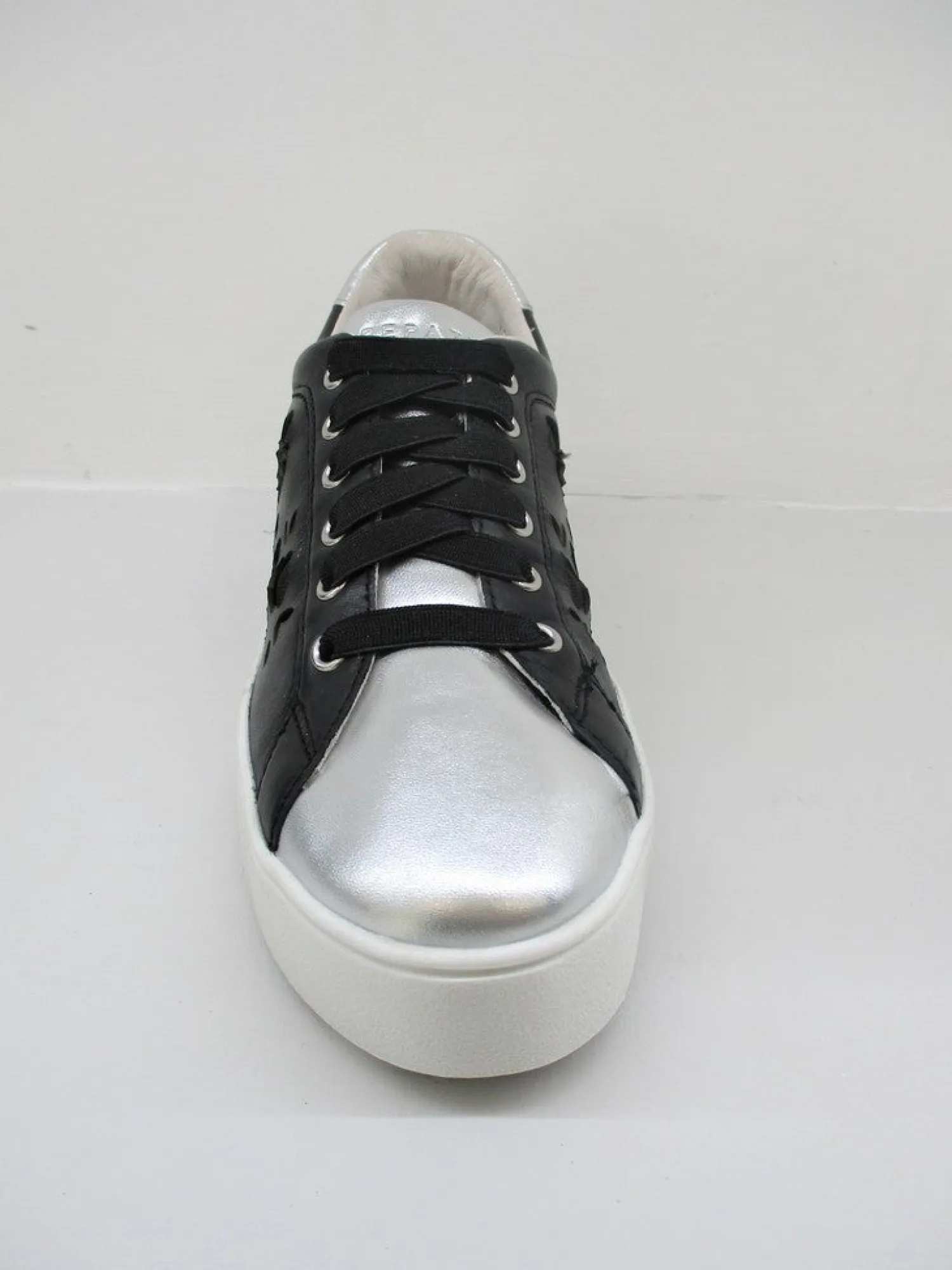 Sneaker pelle donna SAMI nero<Apepazza Fashion