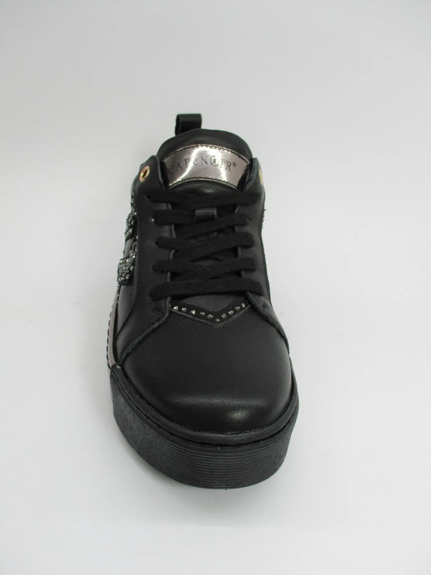 Sneaker pelle donna DD112 nero<Cafènoir Online