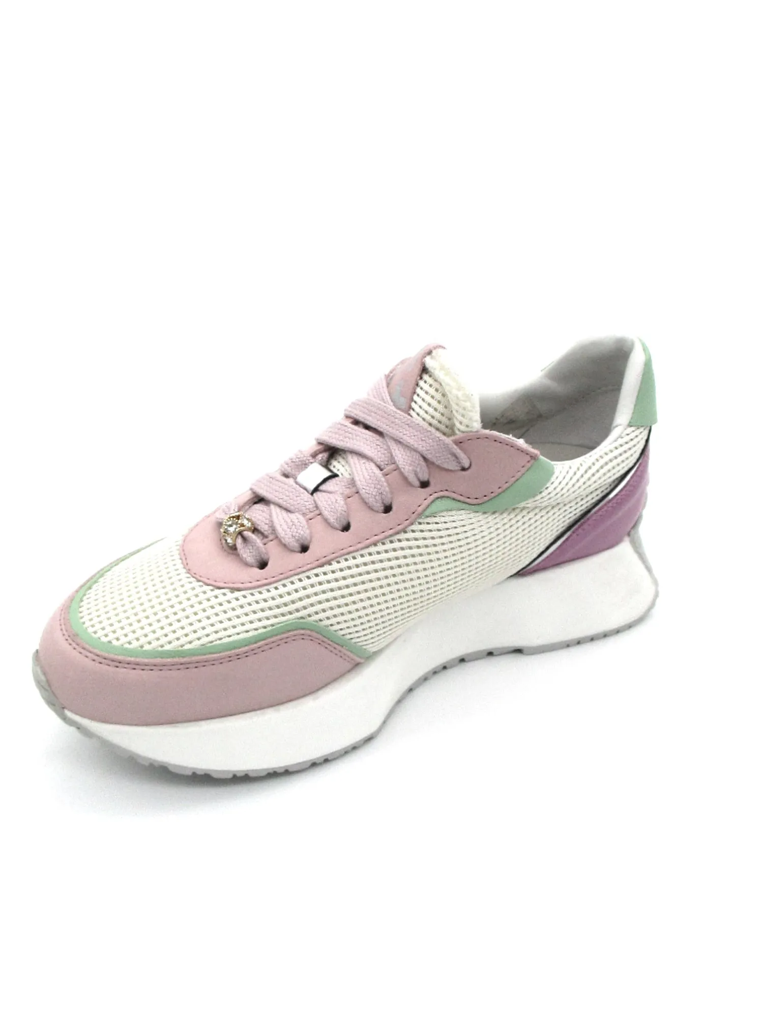 Sneaker pelle donna Gipsy Combi Pastel<Gio+ Fashion