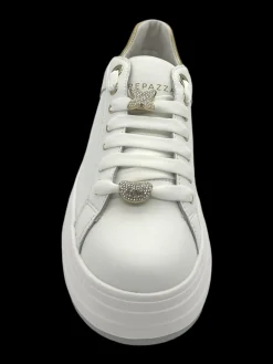 Sneakers donna pelle Bianca - Lucrezia -<Apepazza New