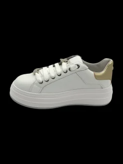 Sneakers donna pelle Bianca - Lucrezia -<Apepazza New