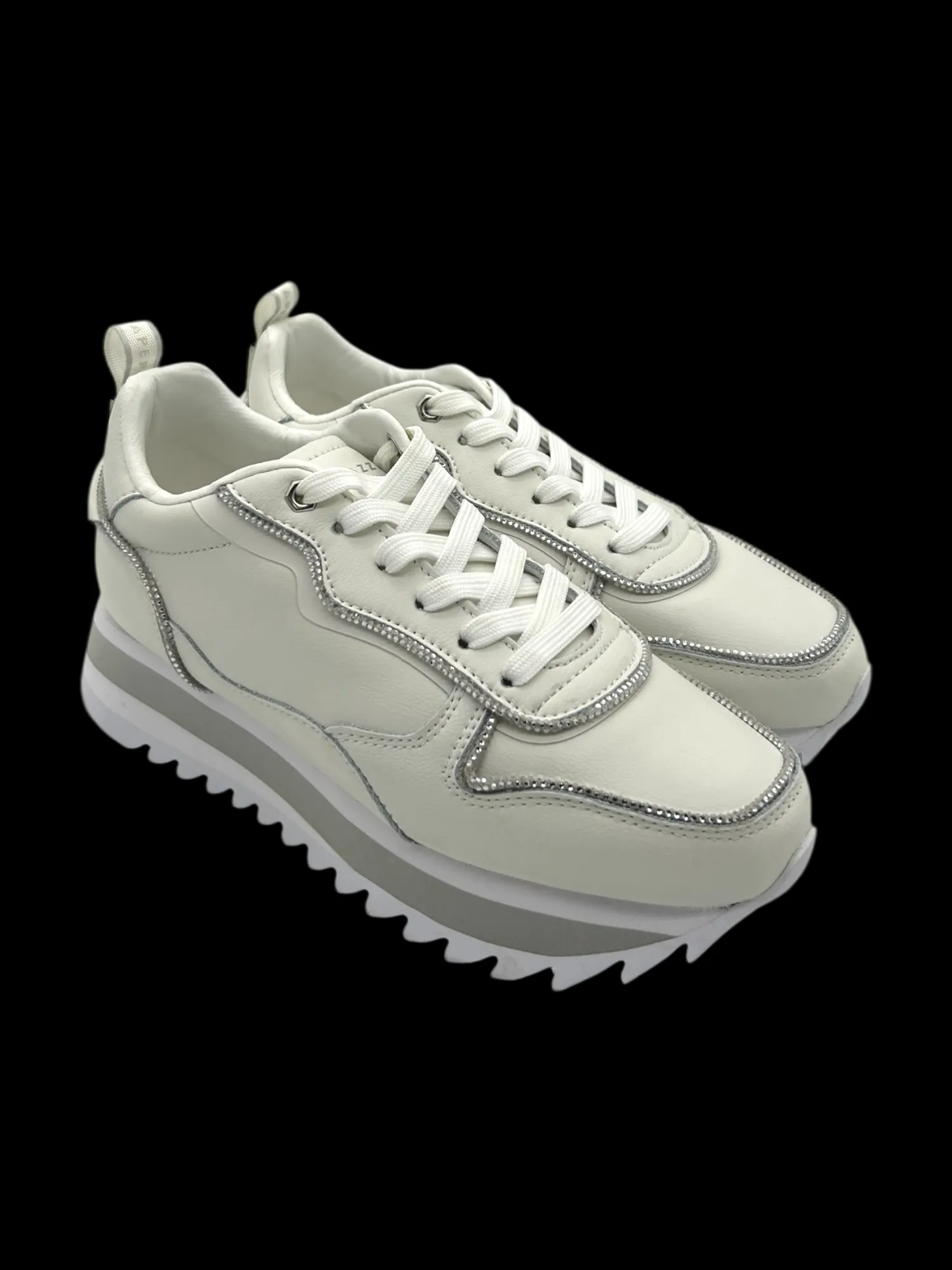 Sneakers donna White - Willow -<Apepazza New