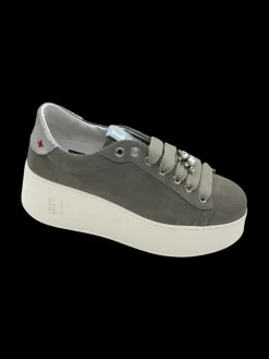 Sneakers pelle donna Combi pelle Grigia - ROSA 12 -<Gio+ Fashion