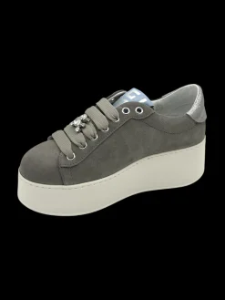 Sneakers pelle donna Combi pelle Grigia - ROSA 12 -<Gio+ Fashion