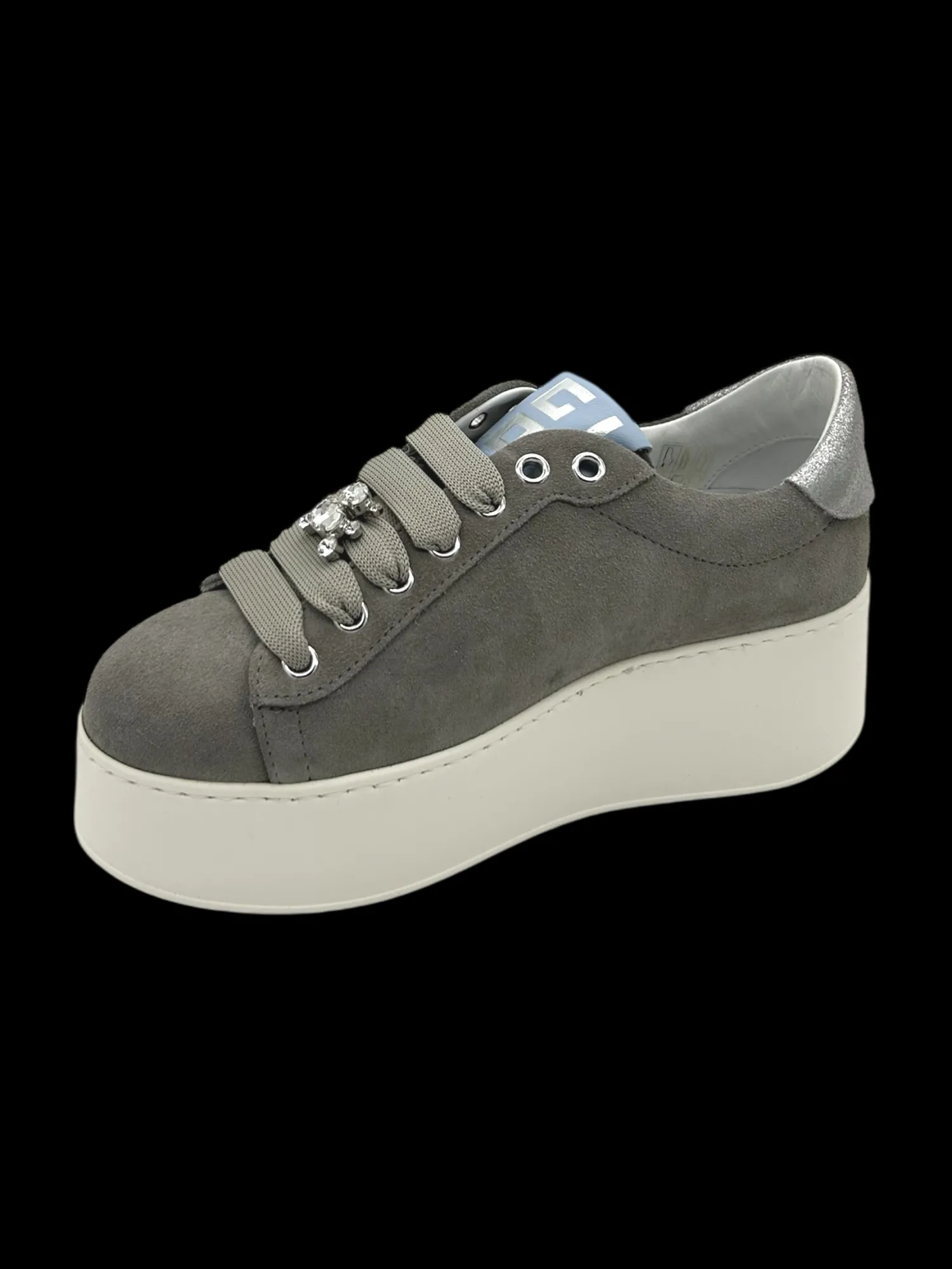 Sneakers pelle donna Combi pelle Grigia - ROSA 12 -<Gio+ Fashion