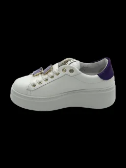 Sneakers pelle donna Combi Viola - PIA 286 B -<Gio+ Clearance
