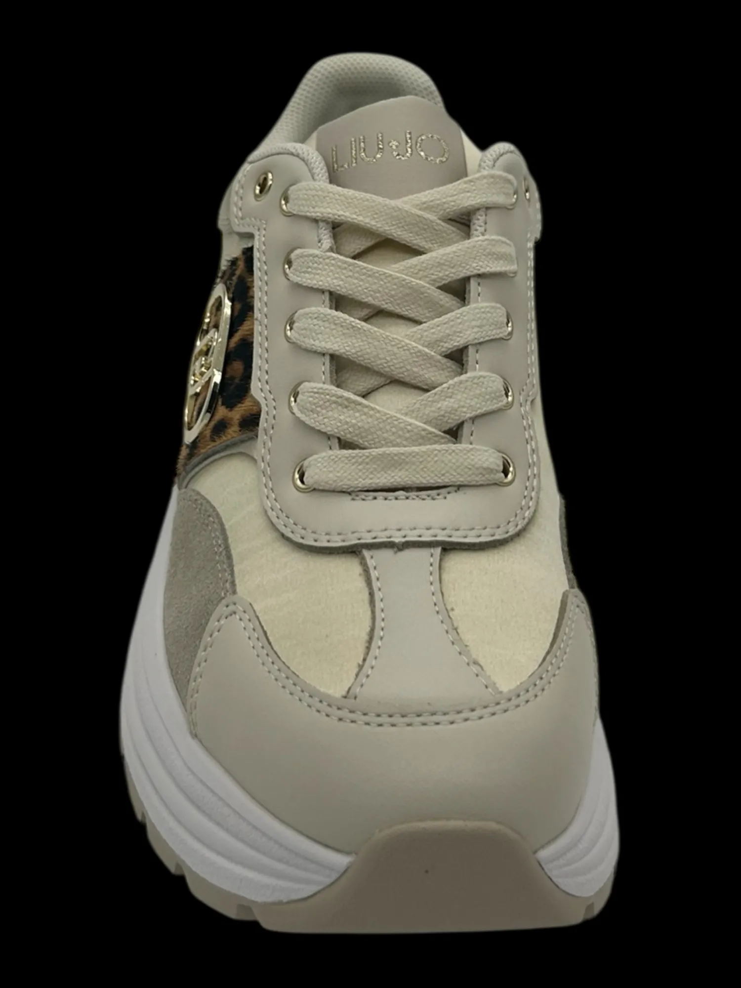 Sneakers pelle LIUJO Leopard Ivory - Eva 02 -<Liu Jo Sale