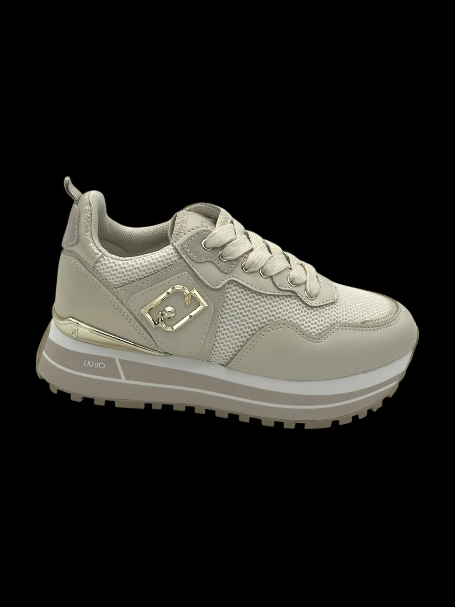 Sneakers pelle LIUJO Ivory - Maxi Wonder 01 -<Liu Jo Clearance