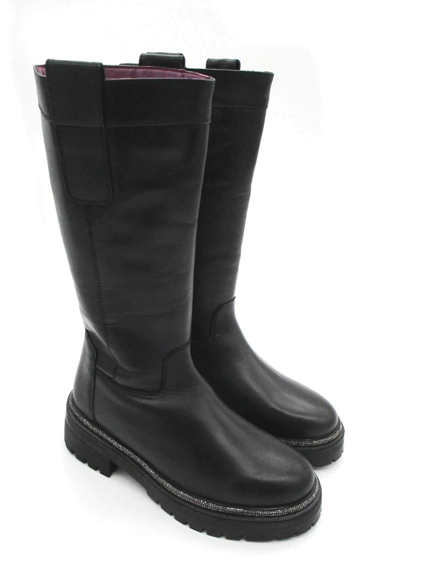 Stivale pelle donna Black - Cassandra -<Apepazza Clearance