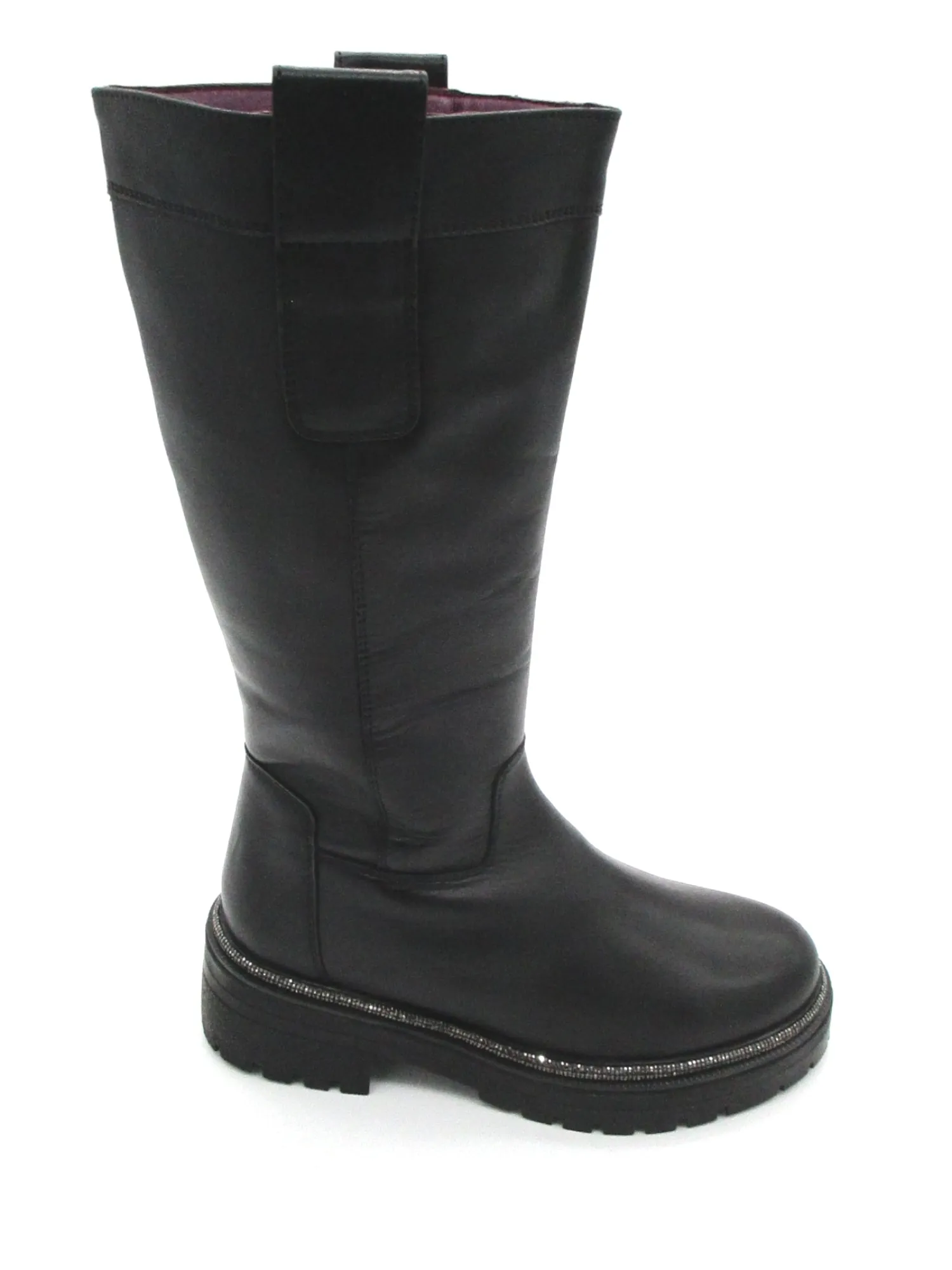 Stivale pelle donna Black - Cassandra -<Apepazza Clearance