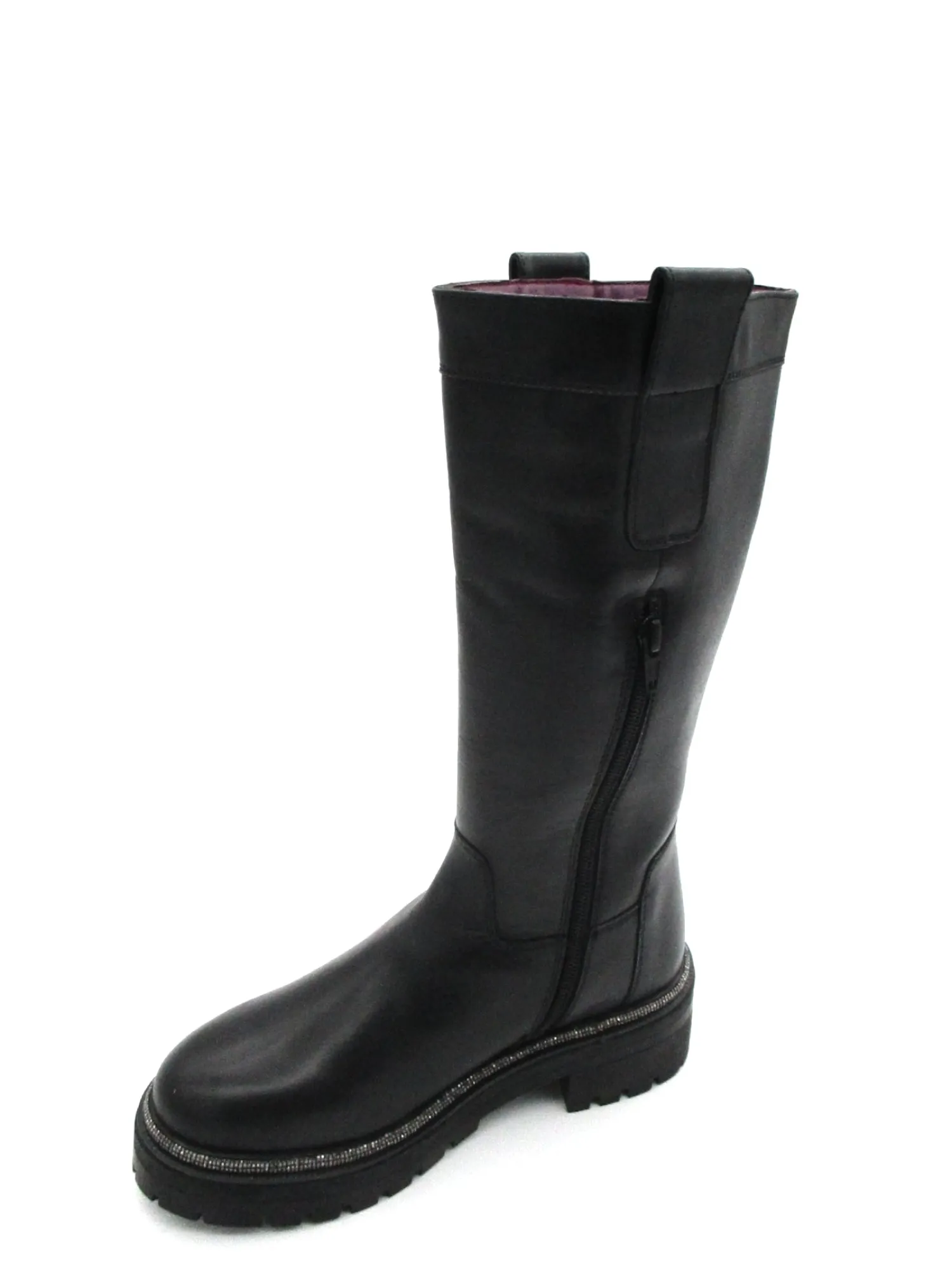 Stivale pelle donna Black - Cassandra -<Apepazza Clearance
