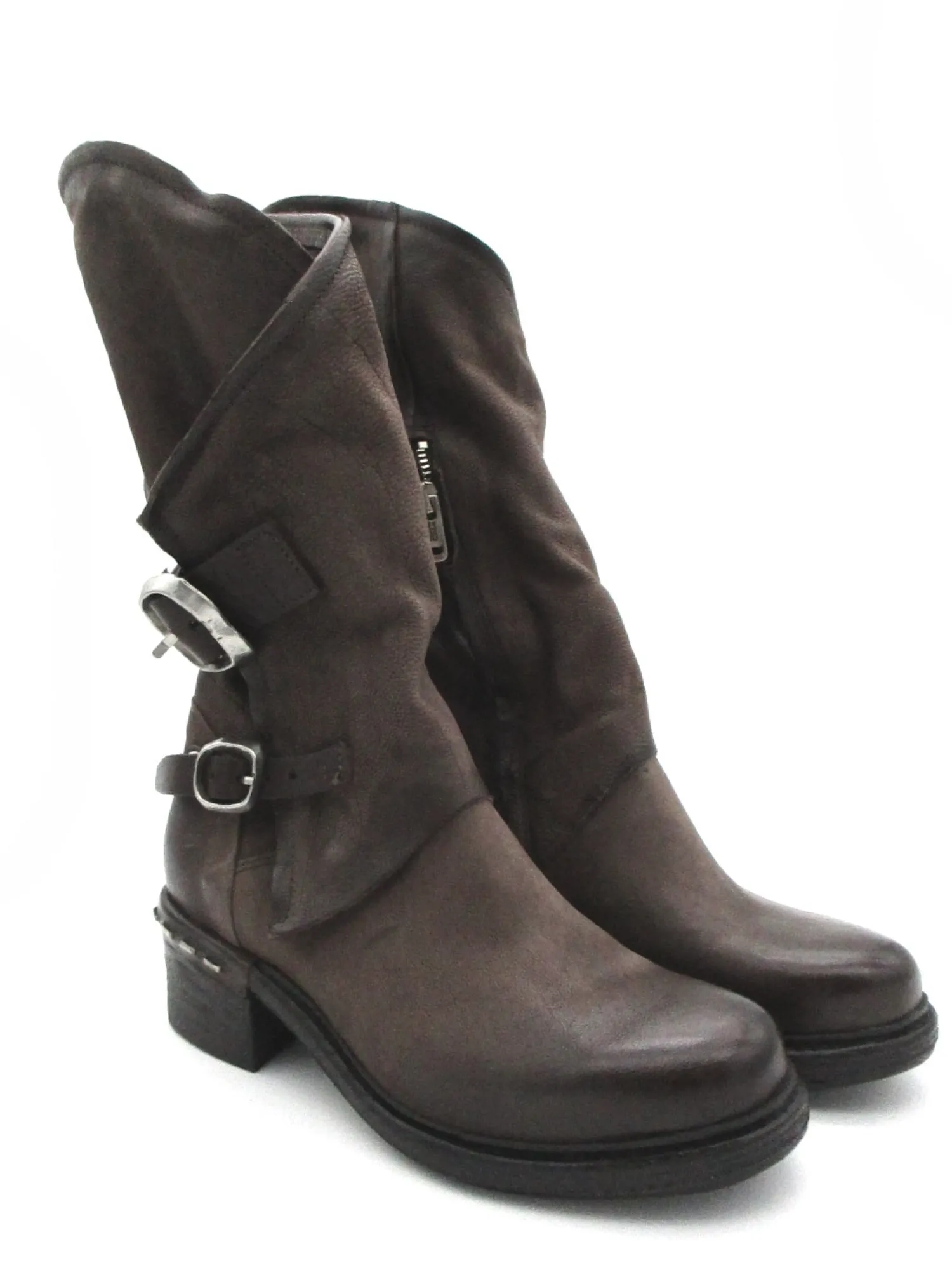 Stivale pelle donna A52308 Fondente<As98 Online