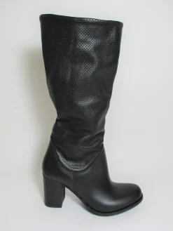 Stivale pelle donna Rebel DELIA nero<Valery Calzature New