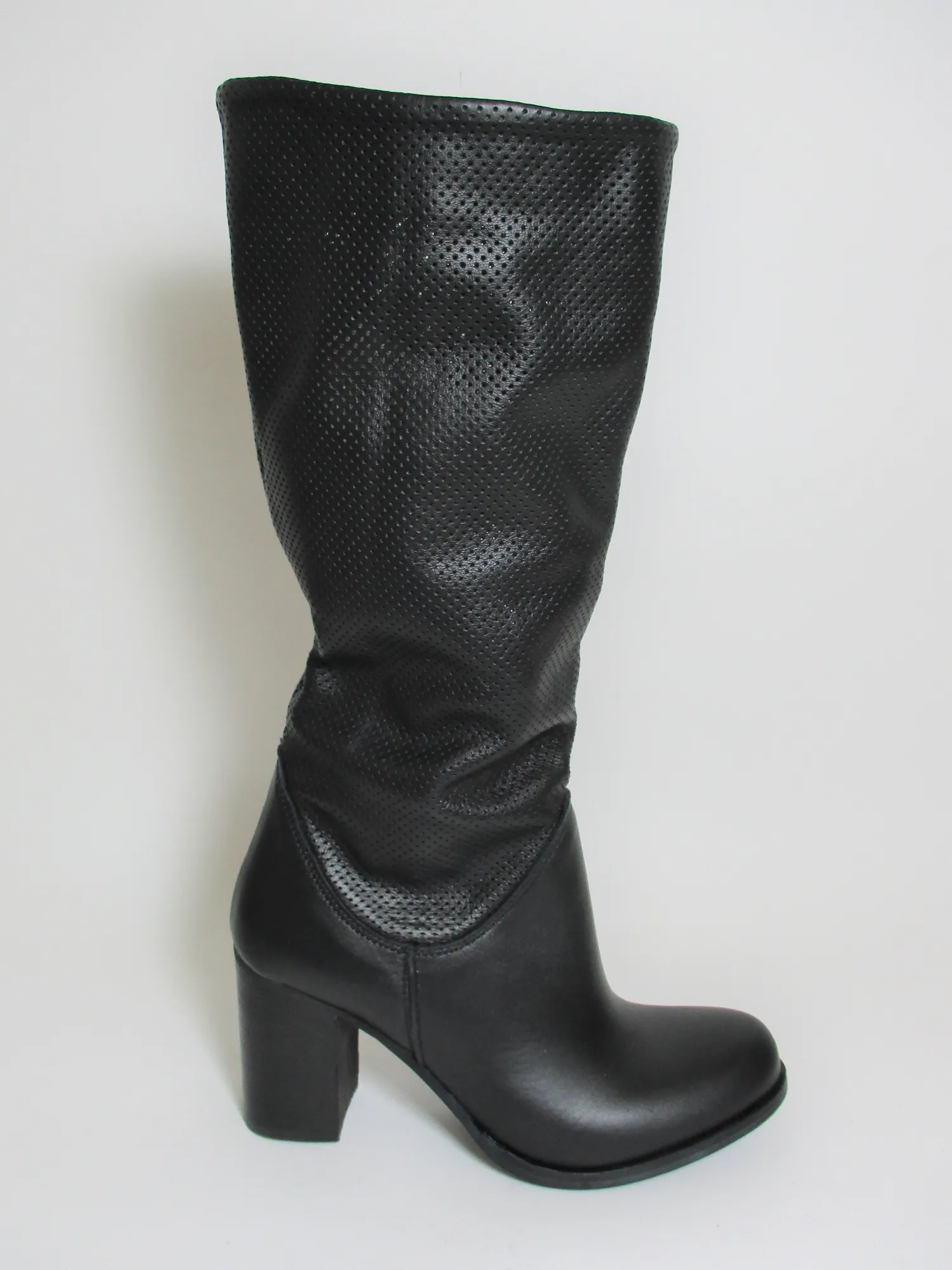 Stivale pelle donna Rebel DELIA nero<Valery Calzature New