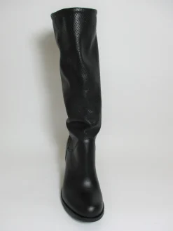Stivale pelle donna Rebel DELIA nero<Valery Calzature New