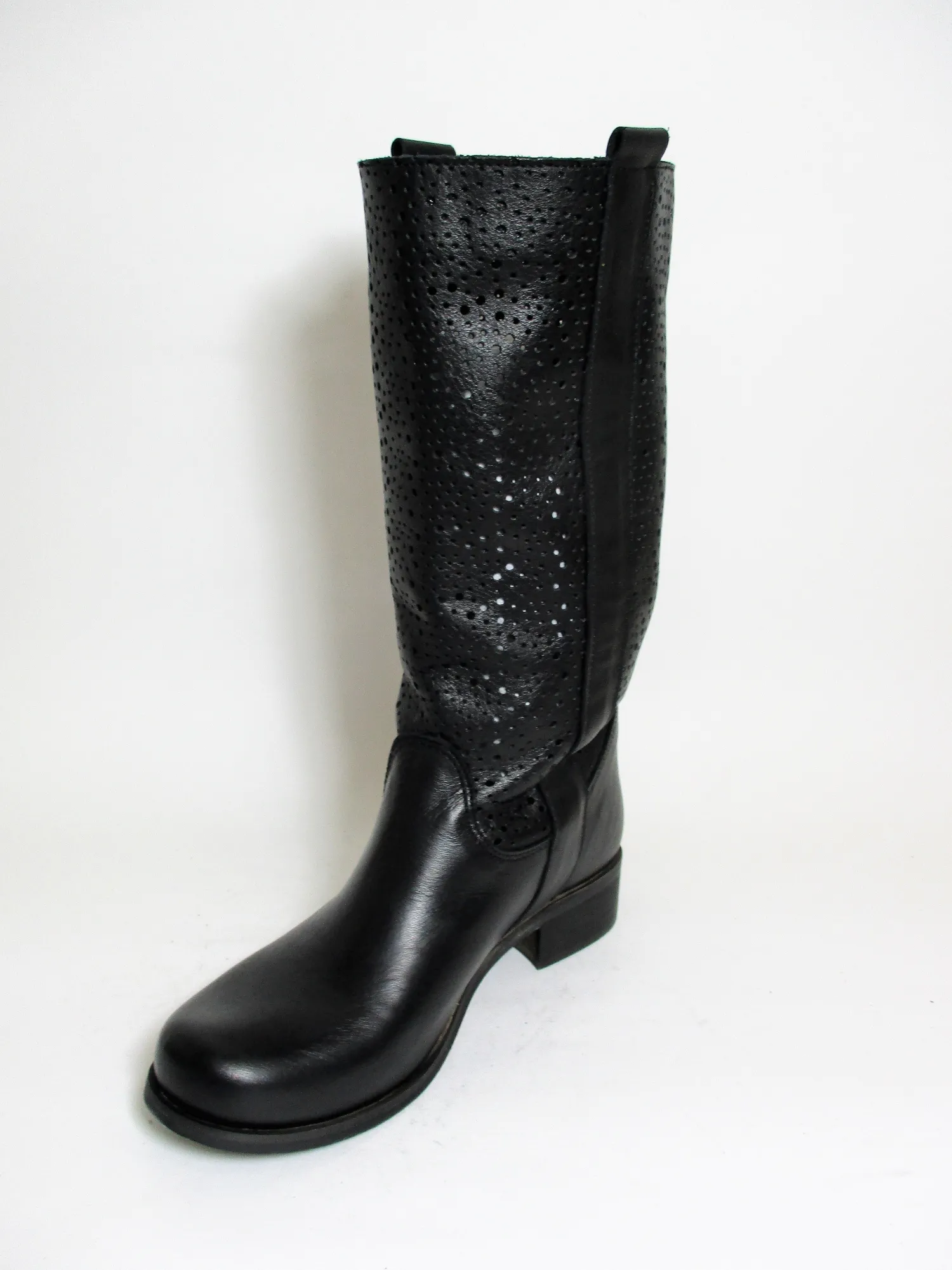 Stivale pelle donna Rebel 114 nero<Valery Calzature Sale