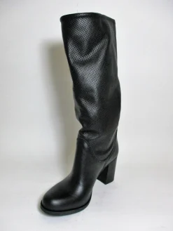 Stivale pelle donna Rebel DELIA nero<Valery Calzature New