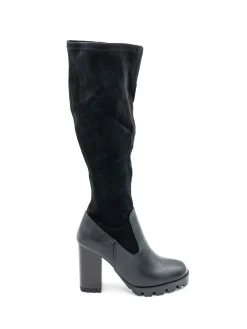 Stivale semilpelle stretch donna 9950 nero<Cafènoir Clearance