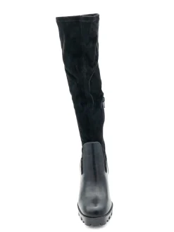 Stivale semilpelle stretch donna 9950 nero<Cafènoir Clearance