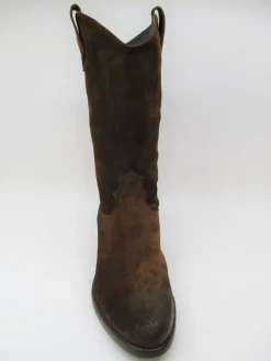 Stivale texano camoscio donna 6446 testa di moro<Fru.it Sale