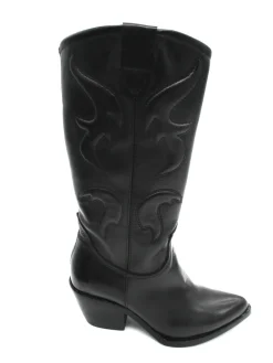Stivale texano pelle donna 793386 Nero<Mjus Fashion