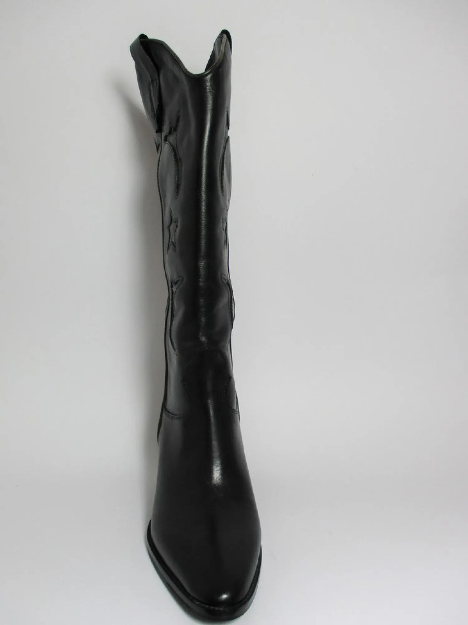 Stivale texano pelle donna 5471 nero<Niche Best